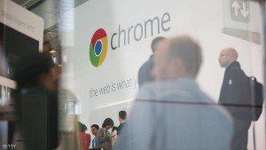Google Chrome's logo is seen at Google's