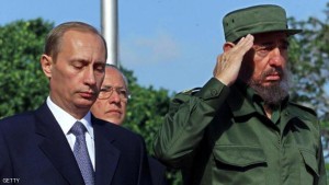 Russian President Putin Meets with Cuban President Fidel Castro