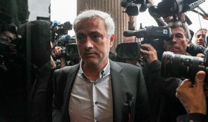 Manchester United manager Jose Mourinho arrives at court to testify on tax fraud charges in Pozuelo de Alarcon, near Madrid