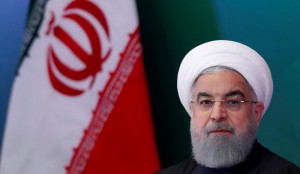 FILE PHOTO: Iranian President Hassan Rouhani on a visit to India