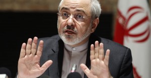 Iranian Foreign Minister Mohammad Javad Zarif addresses the media during a news conference in Vienna