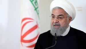 FILE PHOTO: Iran's President Hassan Rouhani attends a news conference at the Chancellery in Vienna